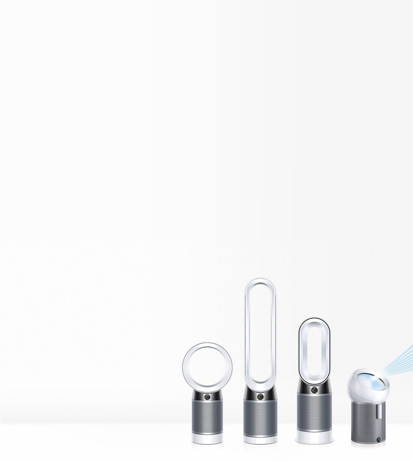 the dyson pure cool range with pure cool me airflow