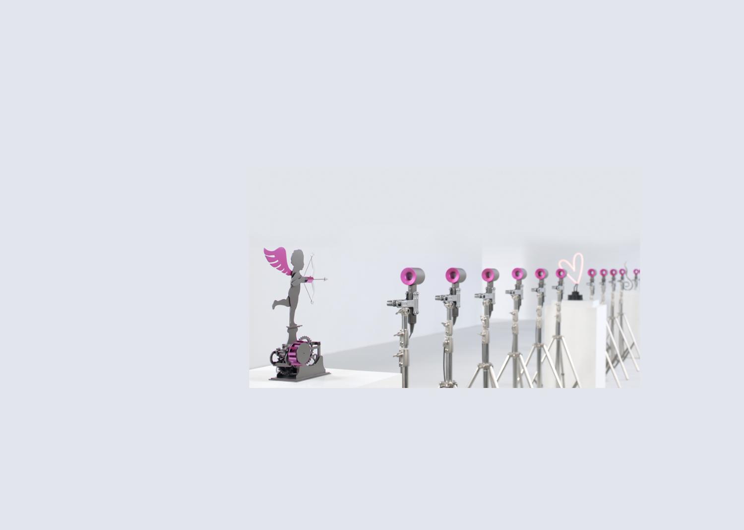 Character shooting arrows through multiple Dyson Supersonics