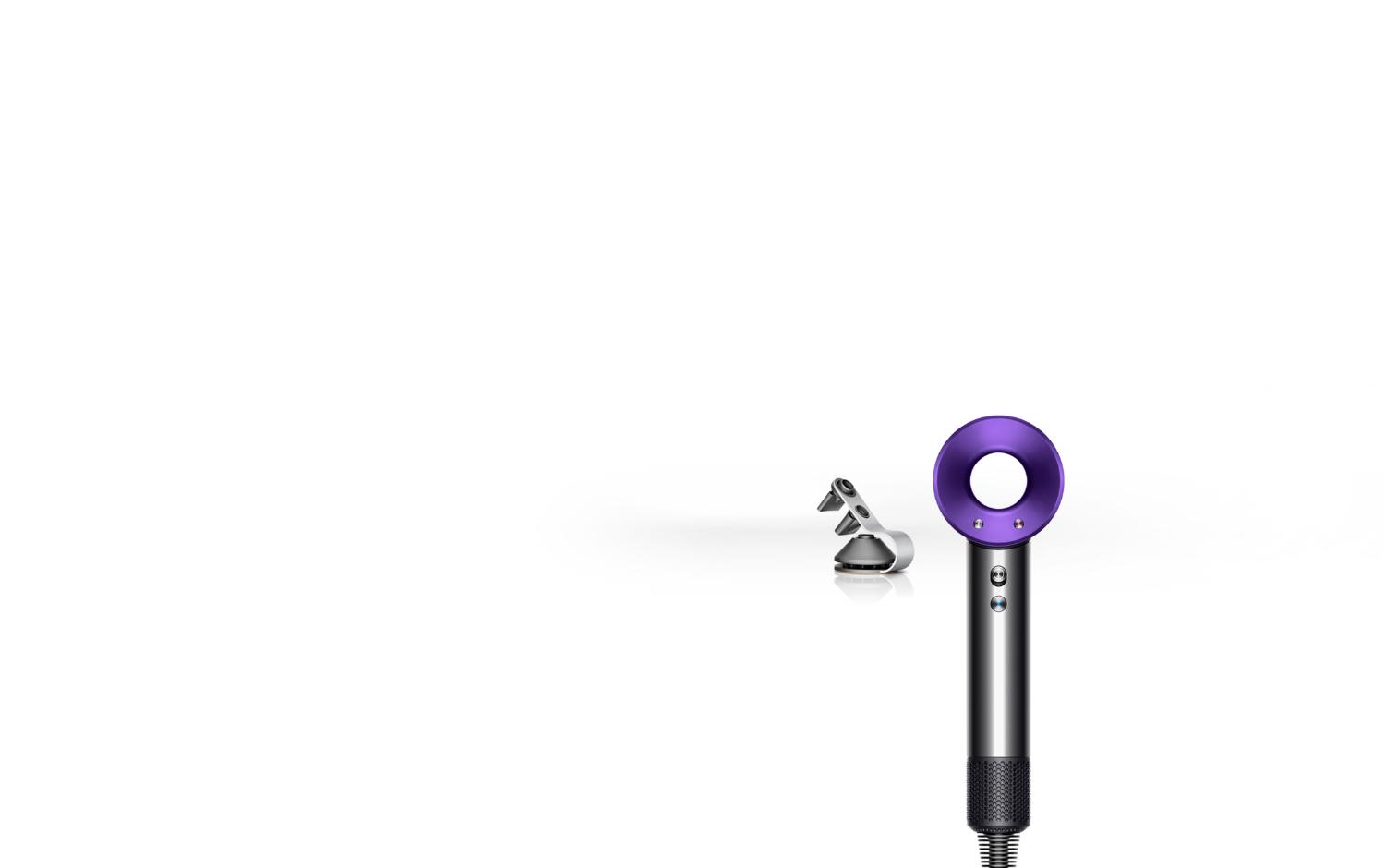 Sèche-cheveux Dyson Supersonic avec un présentoir