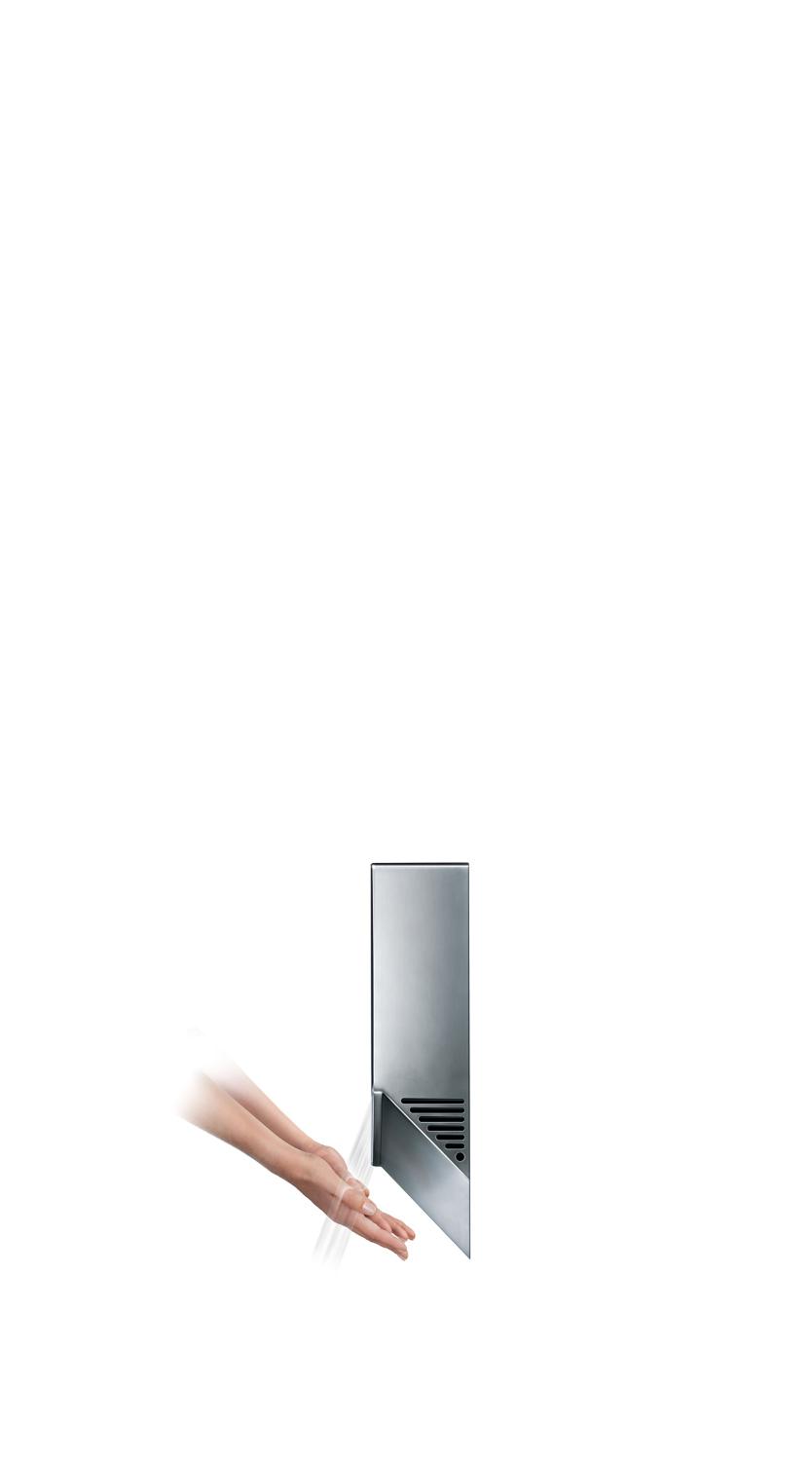 Sèche-mains Dyson Airblade V qui sèche des mains