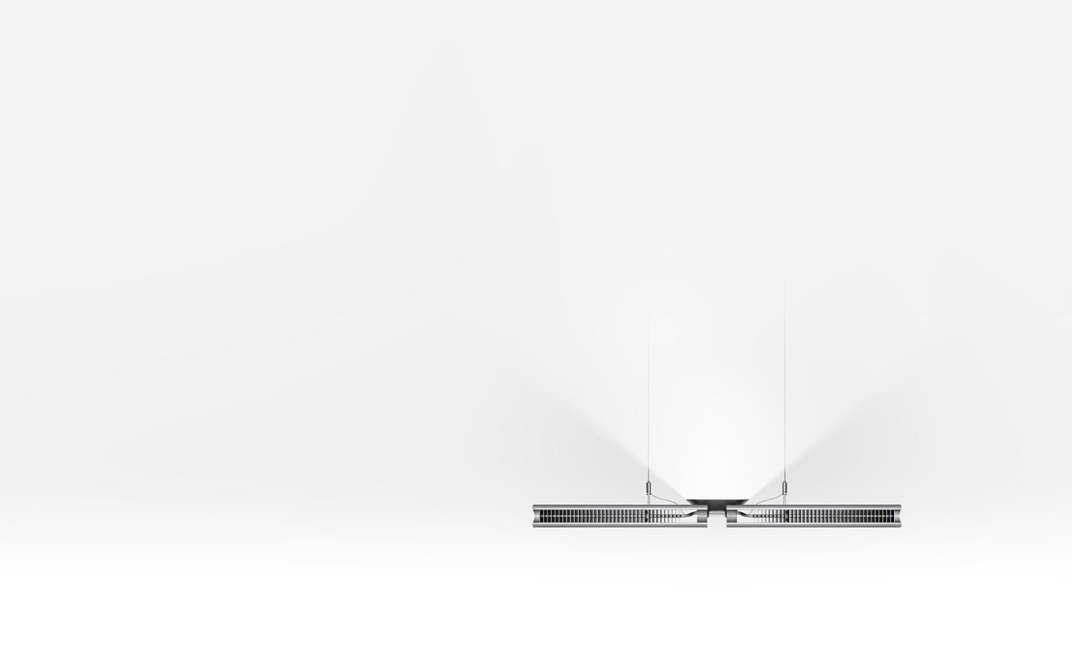 Luminaire Cu-Beam sur fond blanc