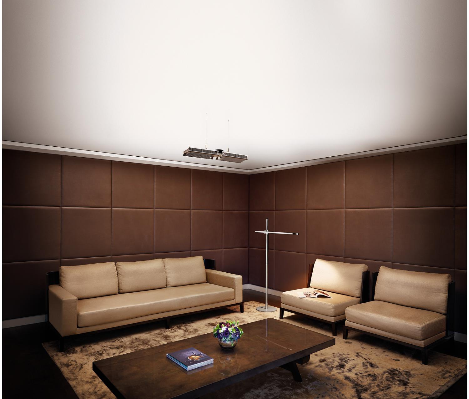 Luminaire Cu-Beam Up dans un coin détente
