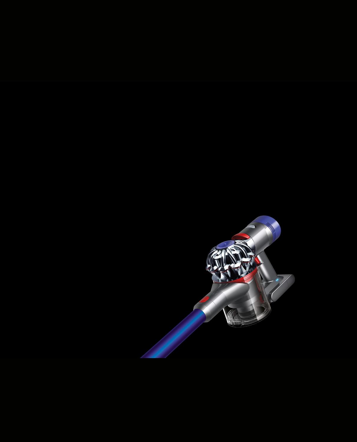 Gros plan sur l’aspirateur Dyson V7