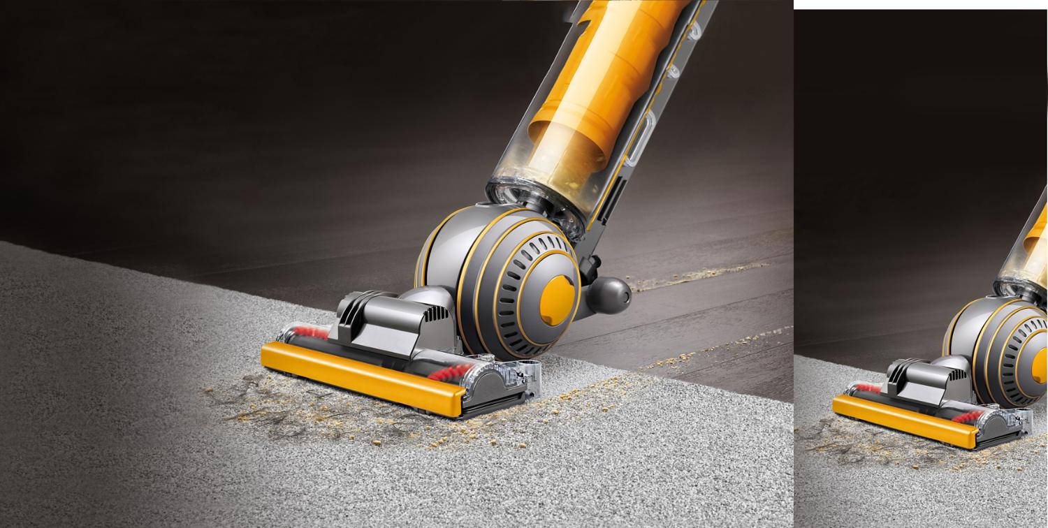 Gros plan de la brosse sur un tapis