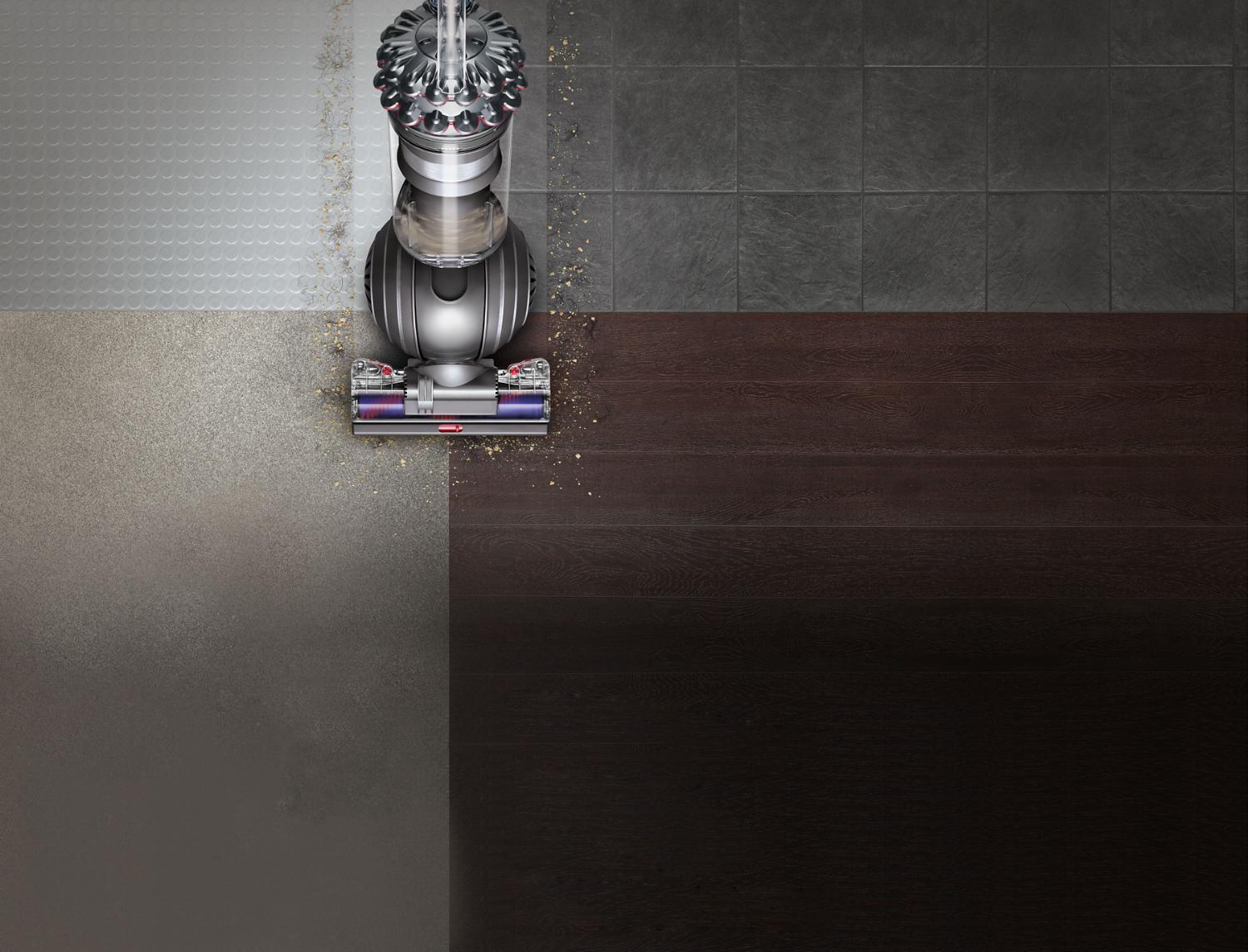 Dyson Ball qui nettoie différentes surfaces