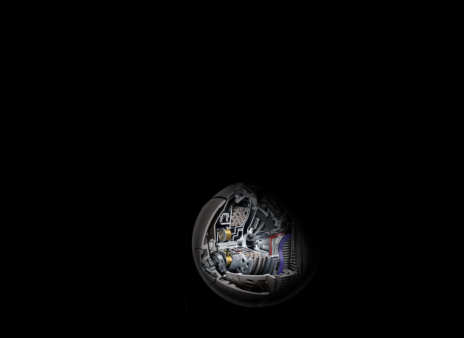 À l’intérieur de la boule et du moteur de l’aspirateur Dyson Small Ball🅪