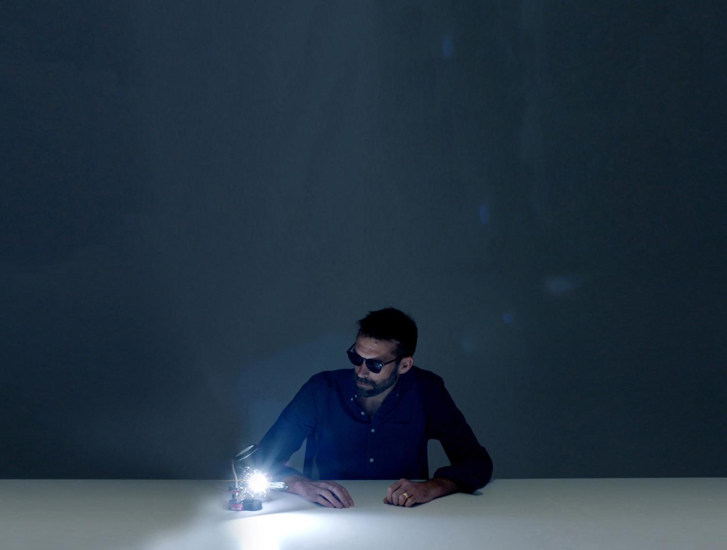 a Dyson engineer testing light