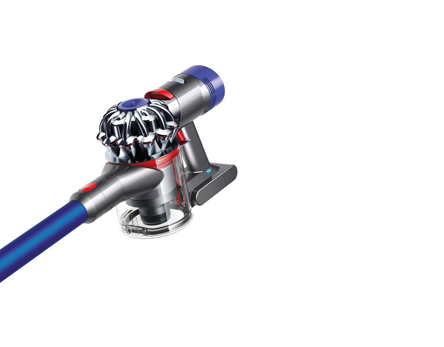 Gros plan sur l’aspirateur Dyson V7🅪