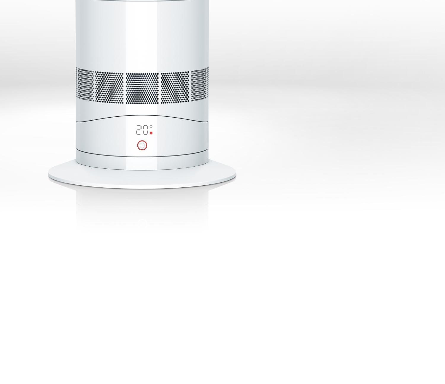 Temperature control on Dyson fan heater