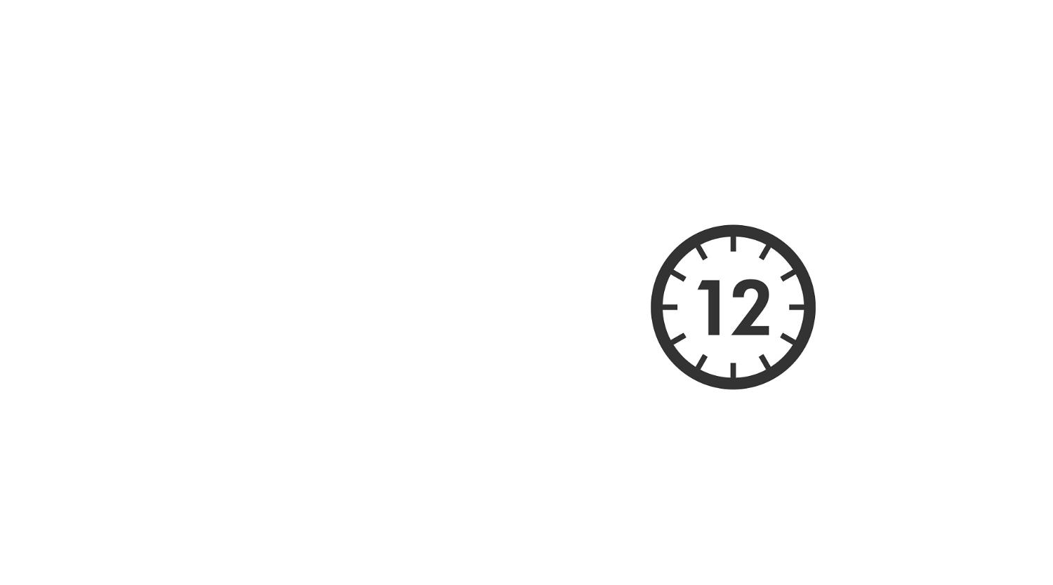Diagram showing 12 seconds
