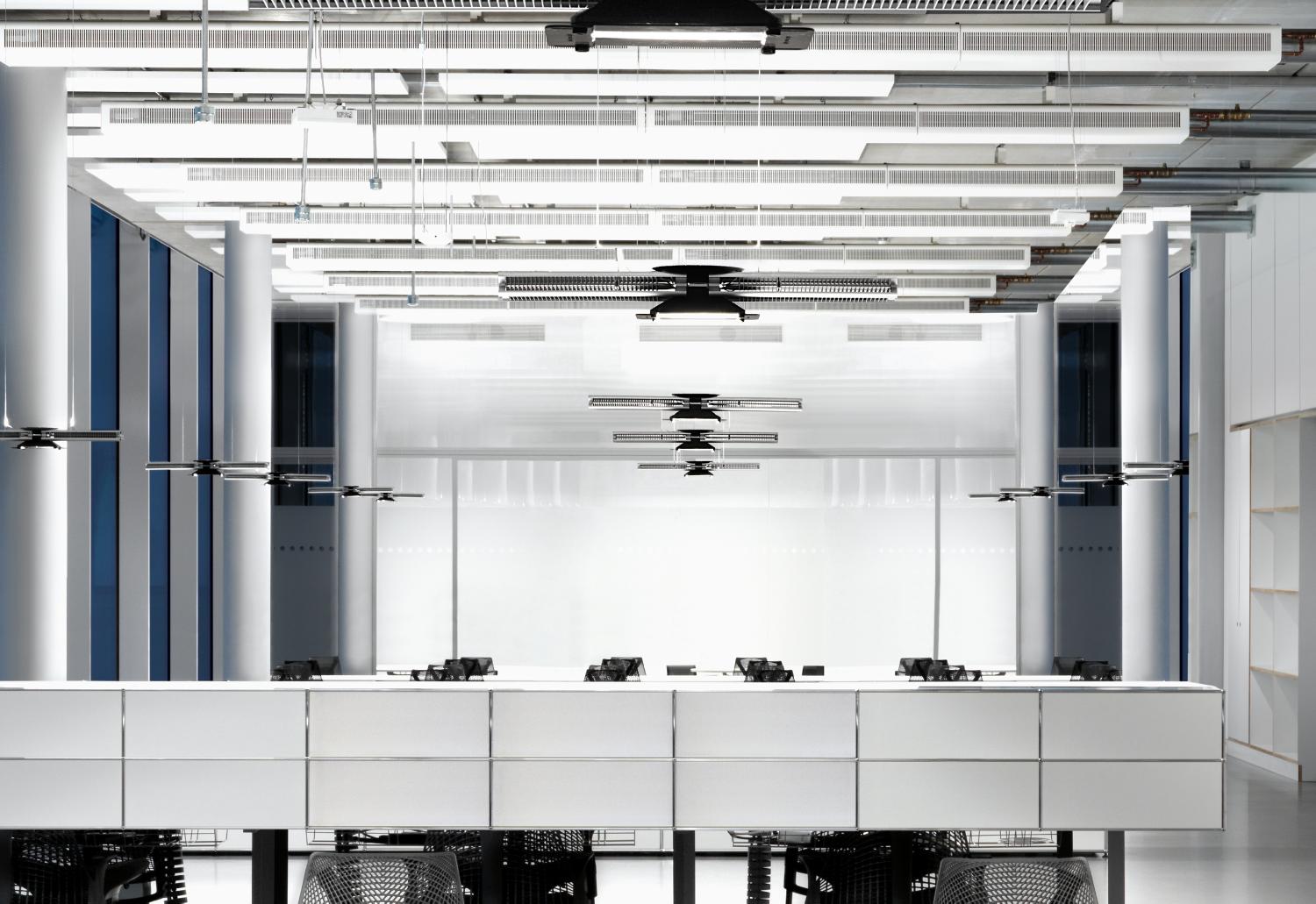 Cu-Beam lights in office space