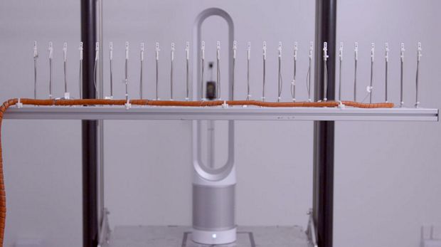 Dyson purifier in testing situation 