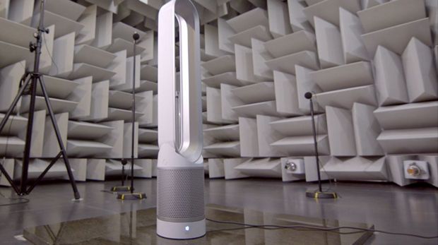 Dyson purifier in acoustic chamber 