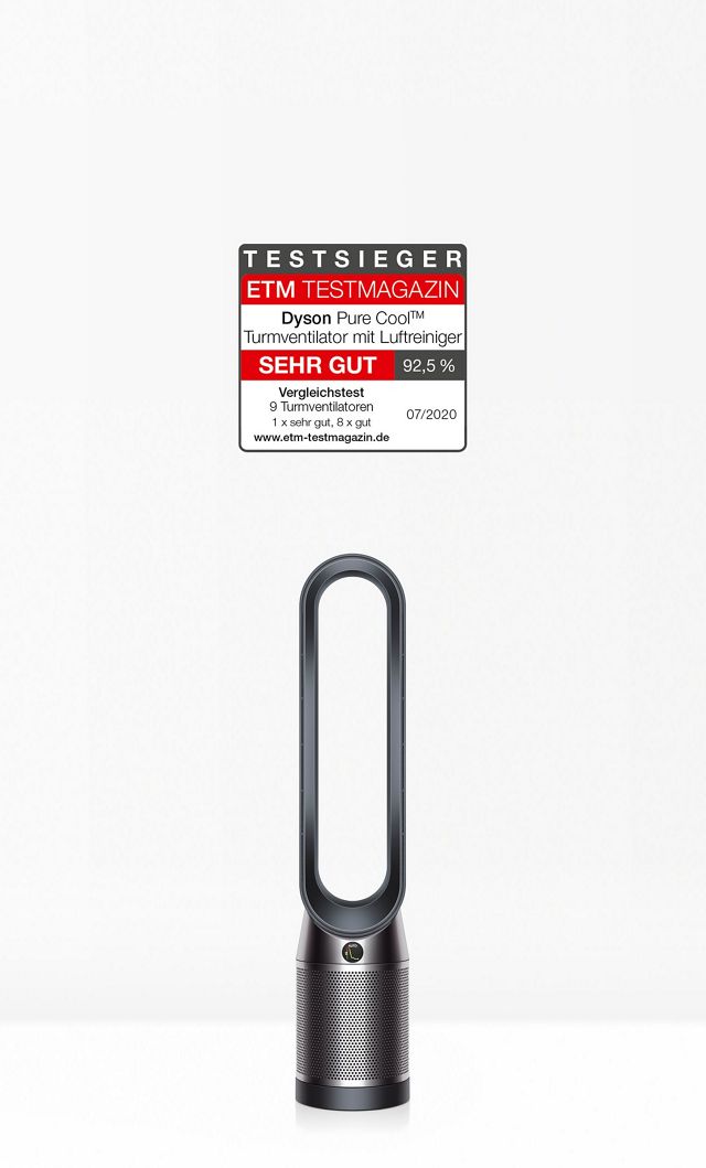 Dyson Pure Coolᵀᴹ Turmventilator Luftreiniger Schwarz Nickel Dyson De
