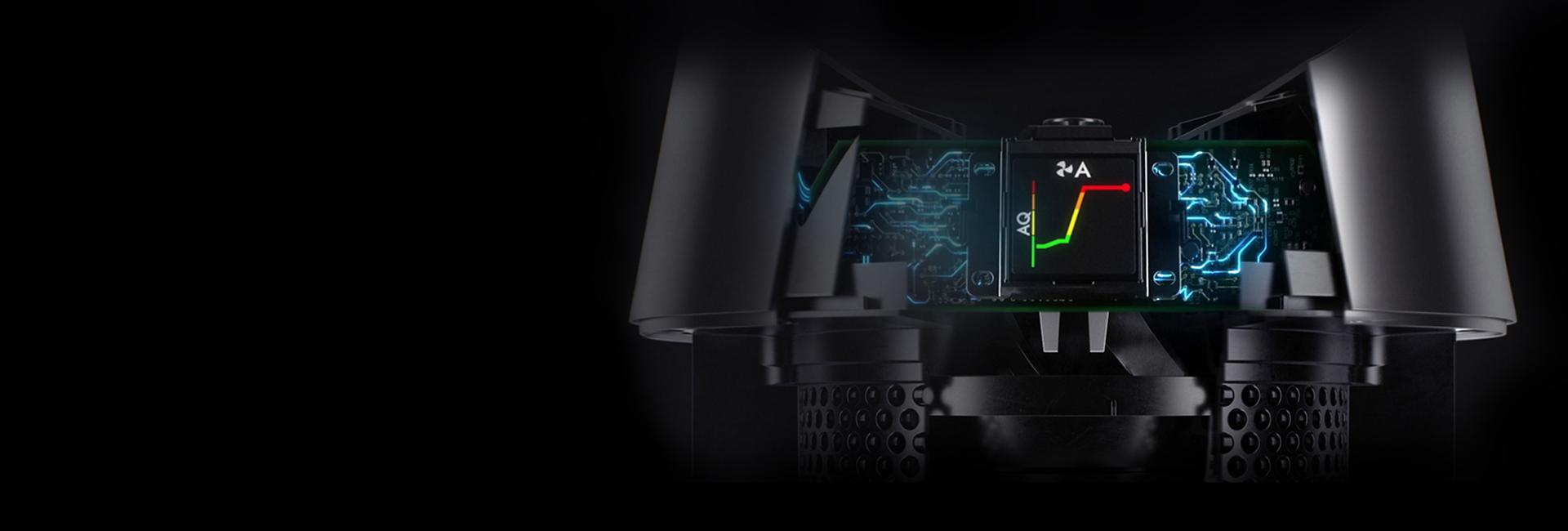 X-ray of the inner workings of a Dyson purifier fan