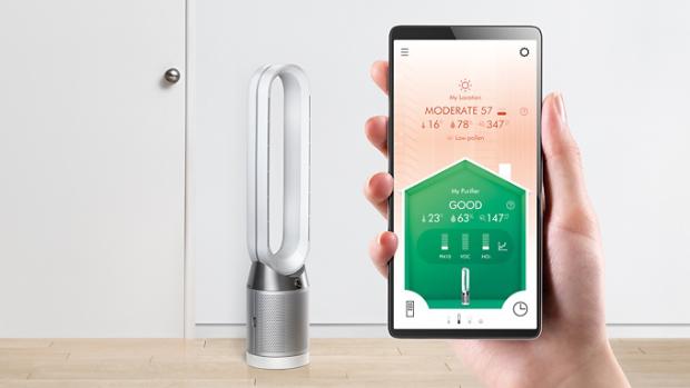 Dyson Link app on smart phone screen