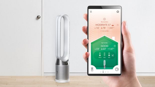 Dyson Link app on smart phone screen