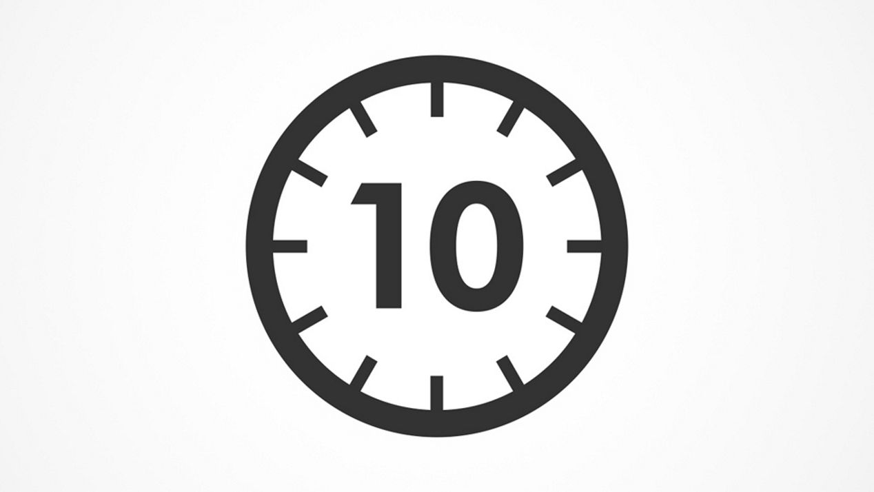 10 second dry time logo
