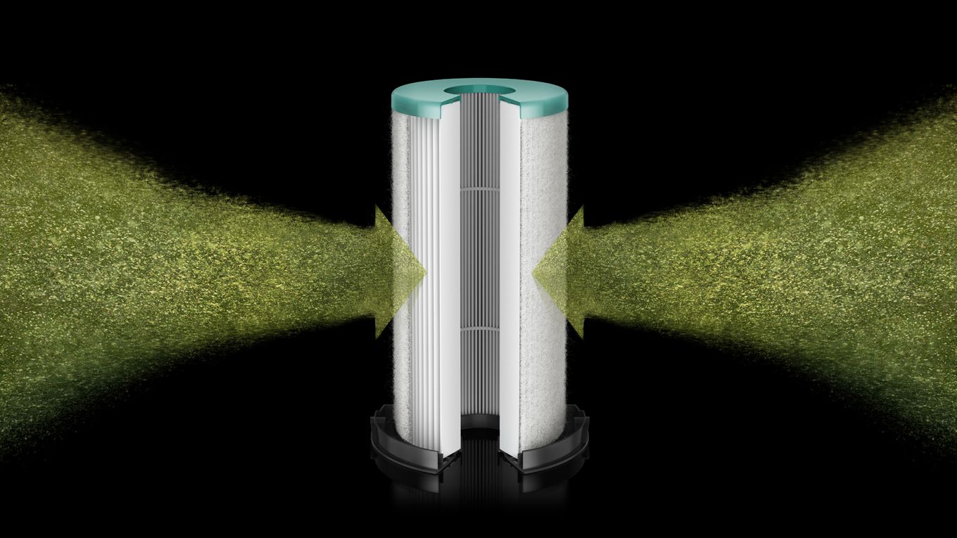 HEPA filters drawing in dirty air