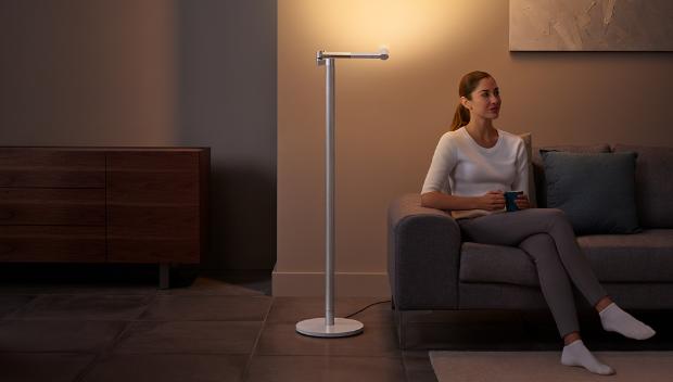 Dyson Lightcycle Morph floor indirect light for soft background lighting