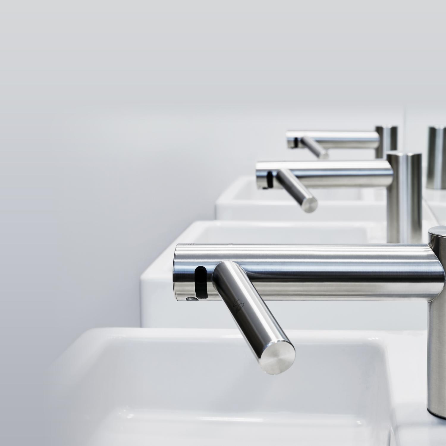 Dyson Airblade Tap hand dryers in situ