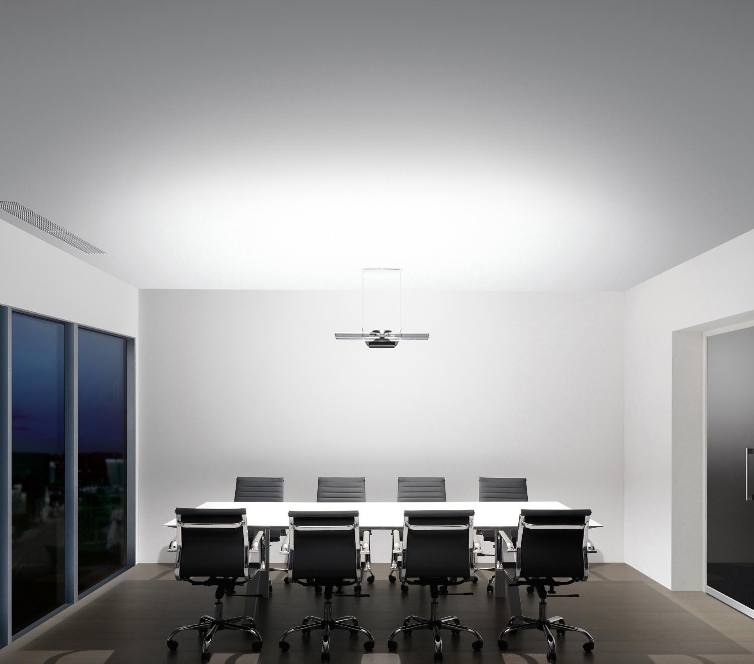 Dyson Cu-beam lighting in meeting room