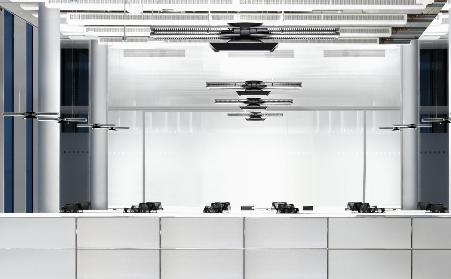 Dyson lighting in office