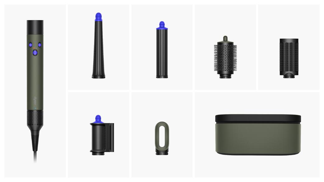 Dyson Airwrap i.d. multi-styler and dryer with included attachments and accessories.