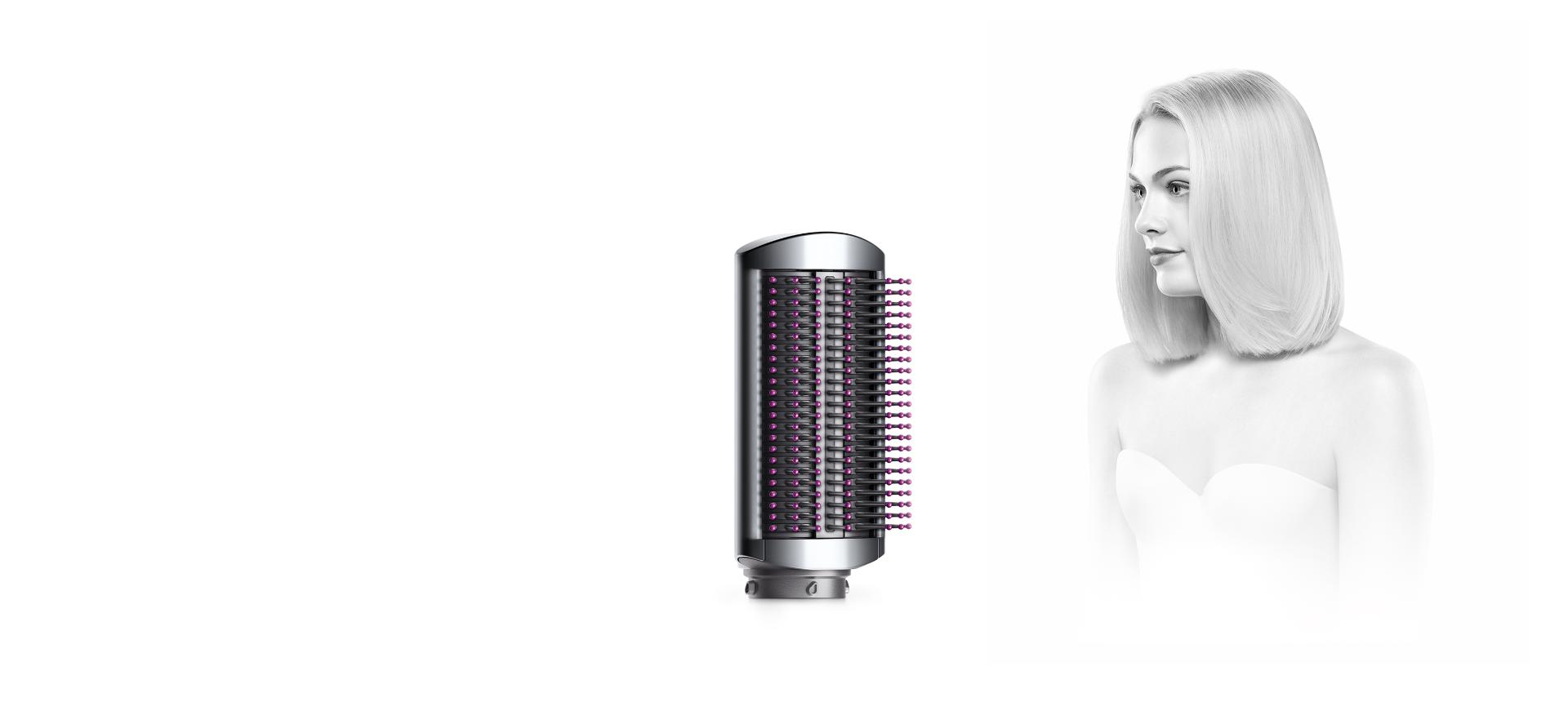 Soft smoothing brush with straight-haired model