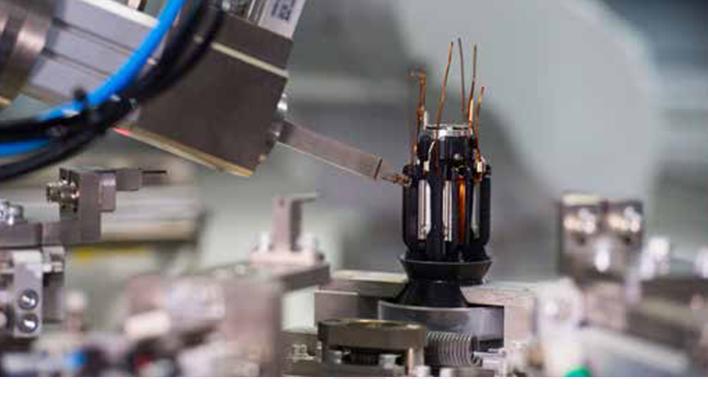 A Dyson motor being made in the Singapore technology plant