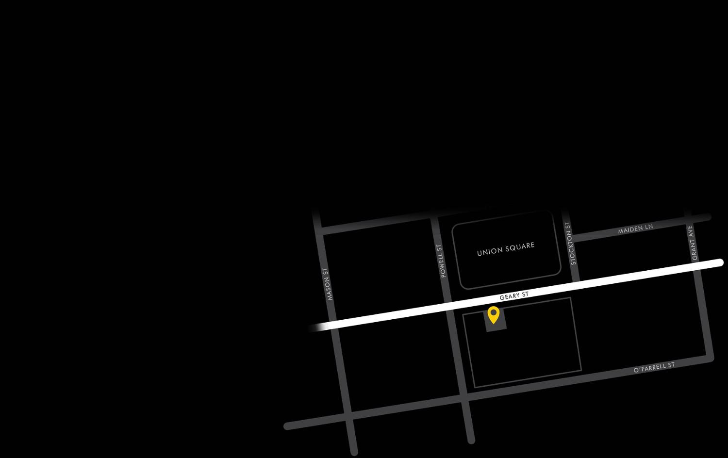 Map of the Dyson store San Francisco