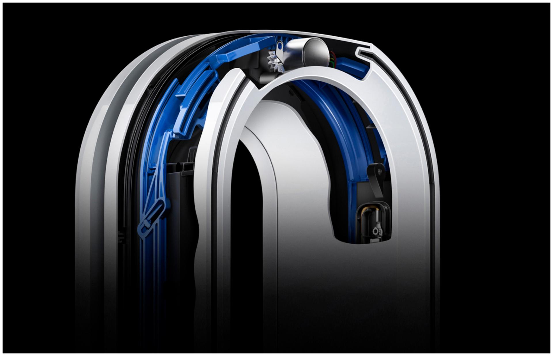 Dysoni õhupuhastiga kütteventilaatori klapimehhanismi pilt