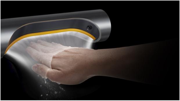 تيار الهواء الصادر من مجفف الأيدي Dyson Airblade 9kJ