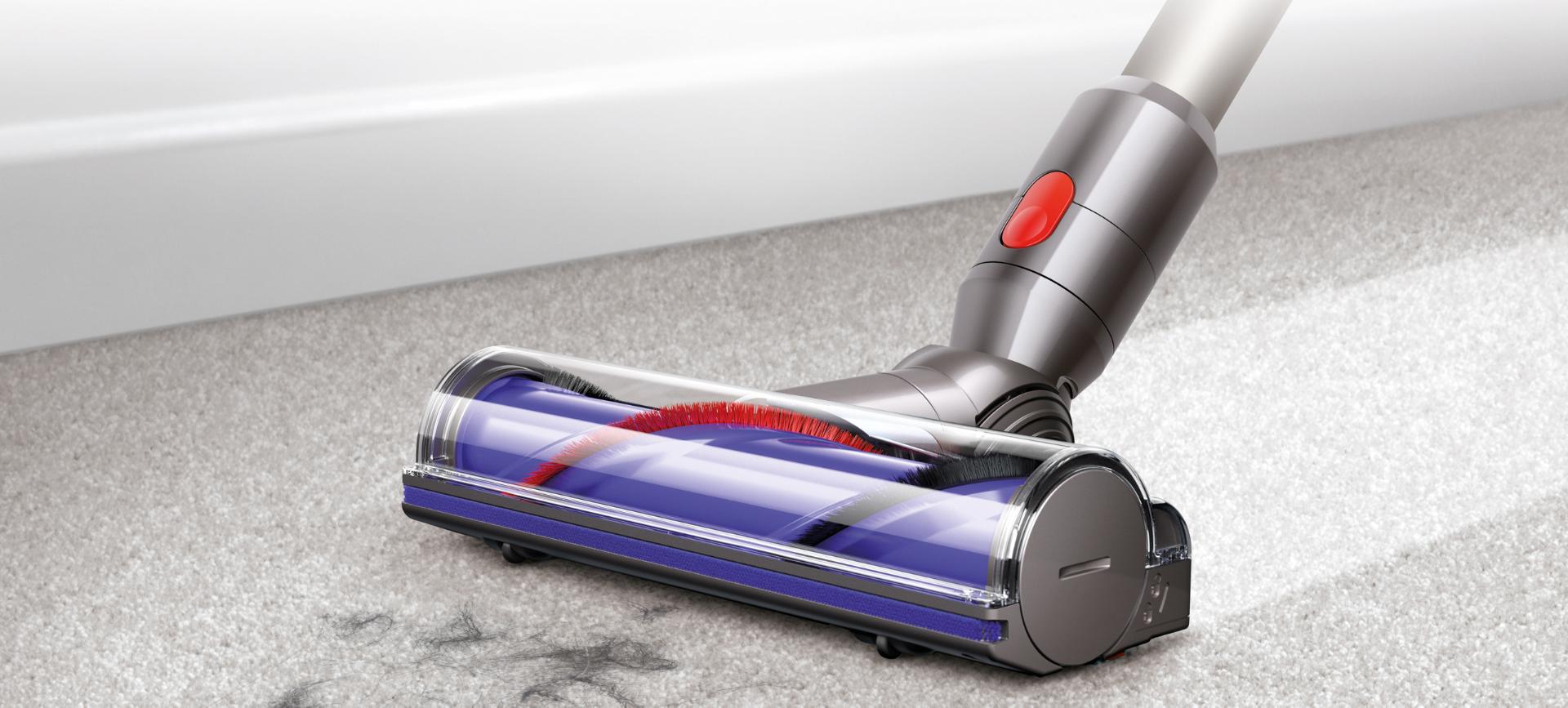 Dysoni otseajamiga puhastuspea lähivaade.