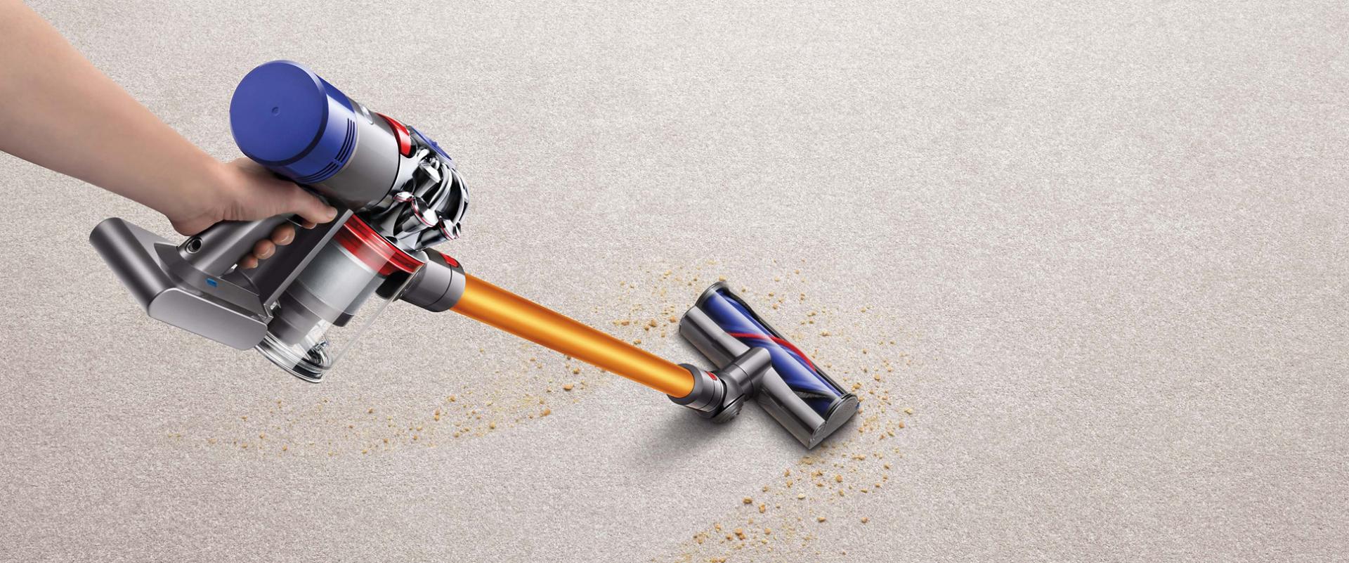 שואב אבק Dyson V8 אוסף לכלוך משטיח