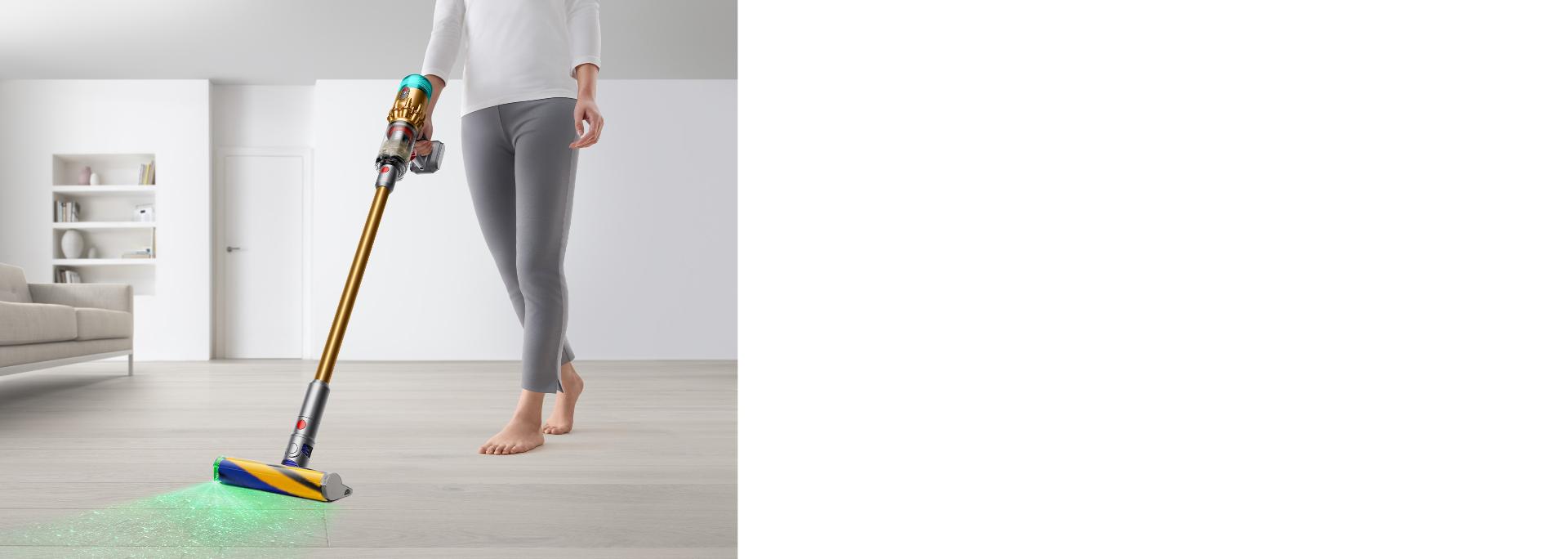 Dyson Micro vacuum in use