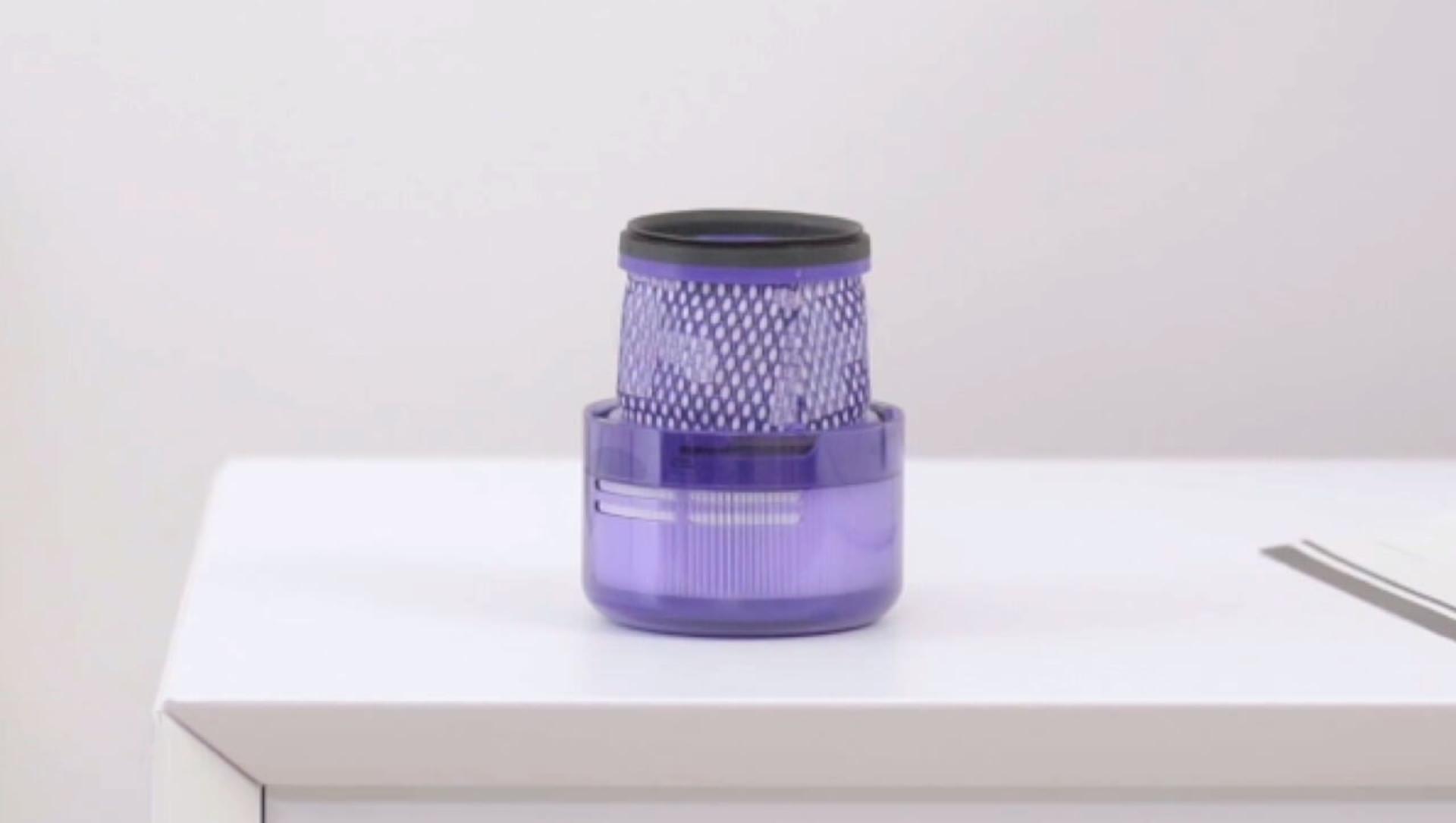 Filter drying on a flat surface.