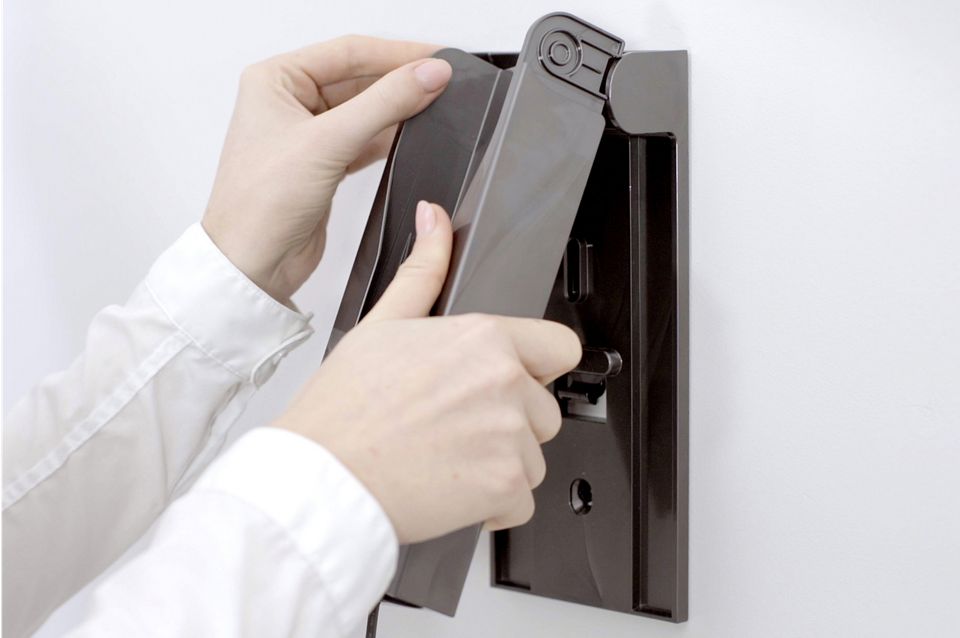 Wall dock being fitted onto the wall