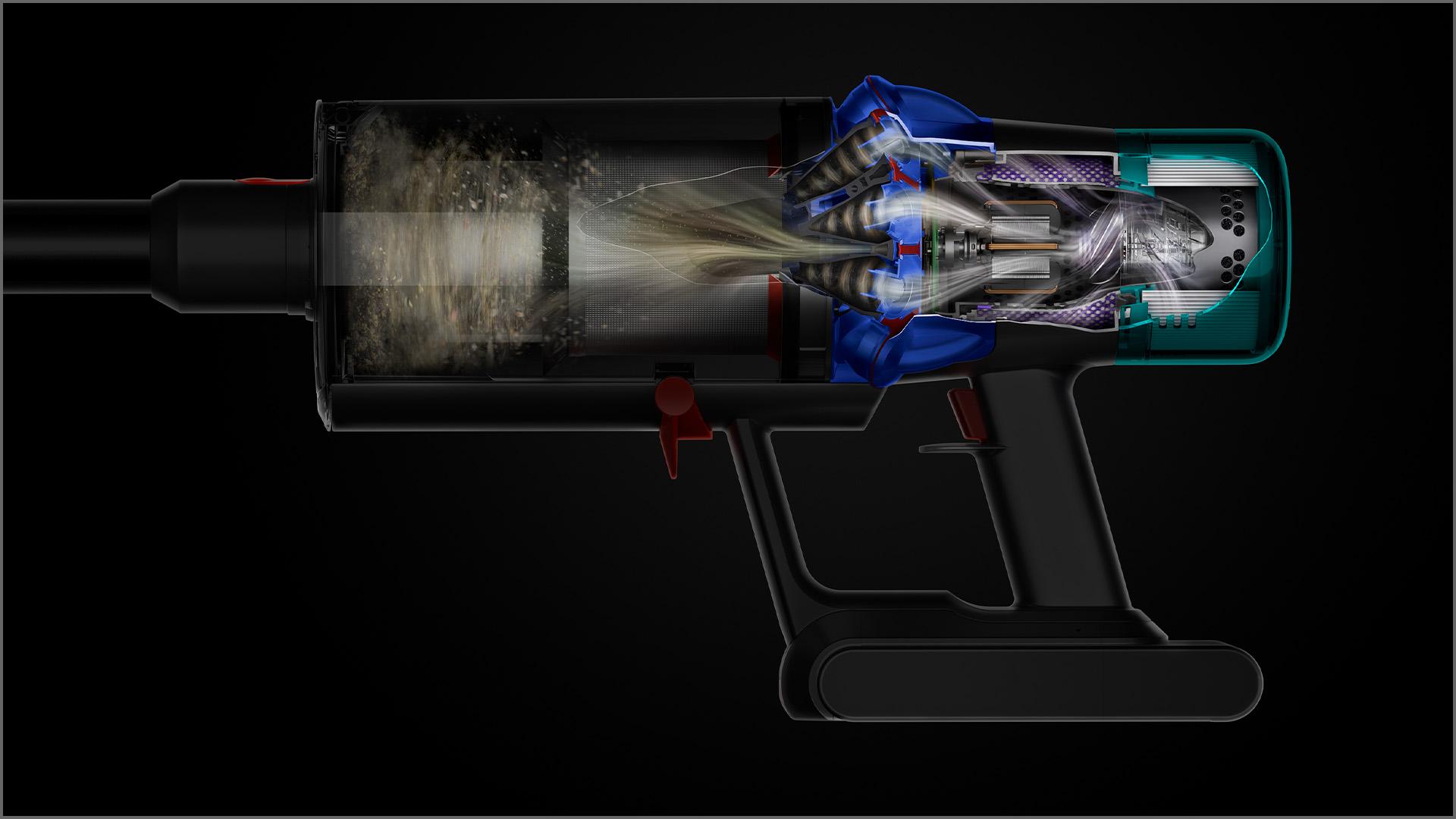 多層過濾系統的剖面圖