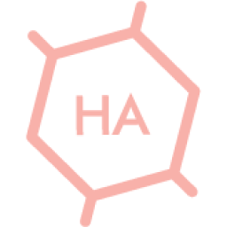 Icon of a molecule reading 'HA'.