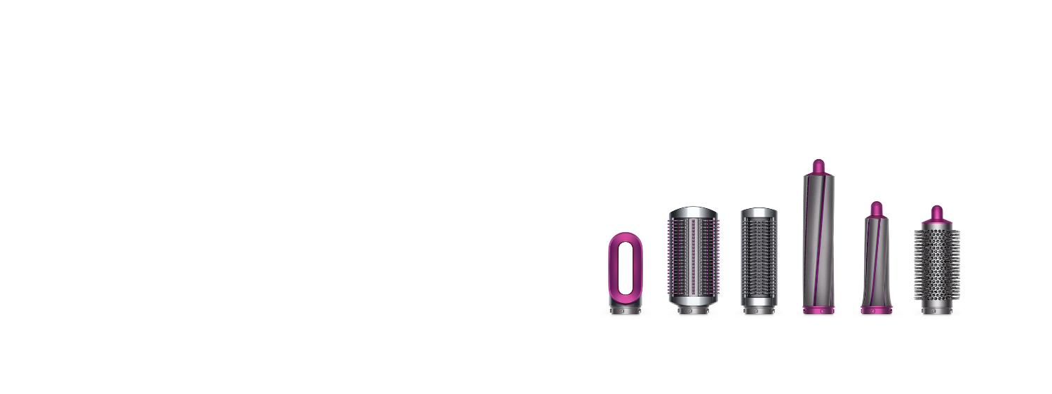 The Dyson Airwrap styler with complete set of attachments