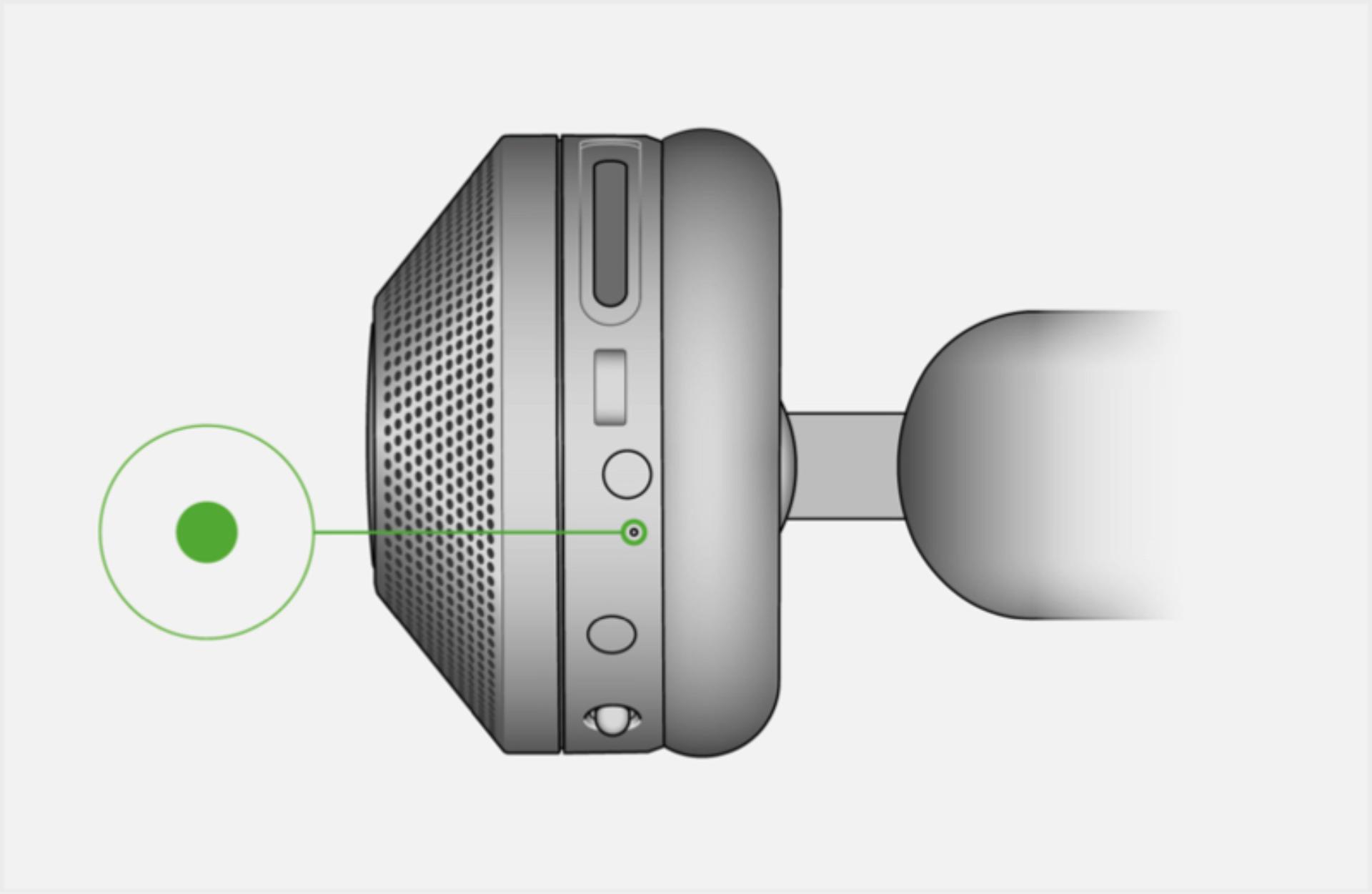 The green LED indicates your battery is good.