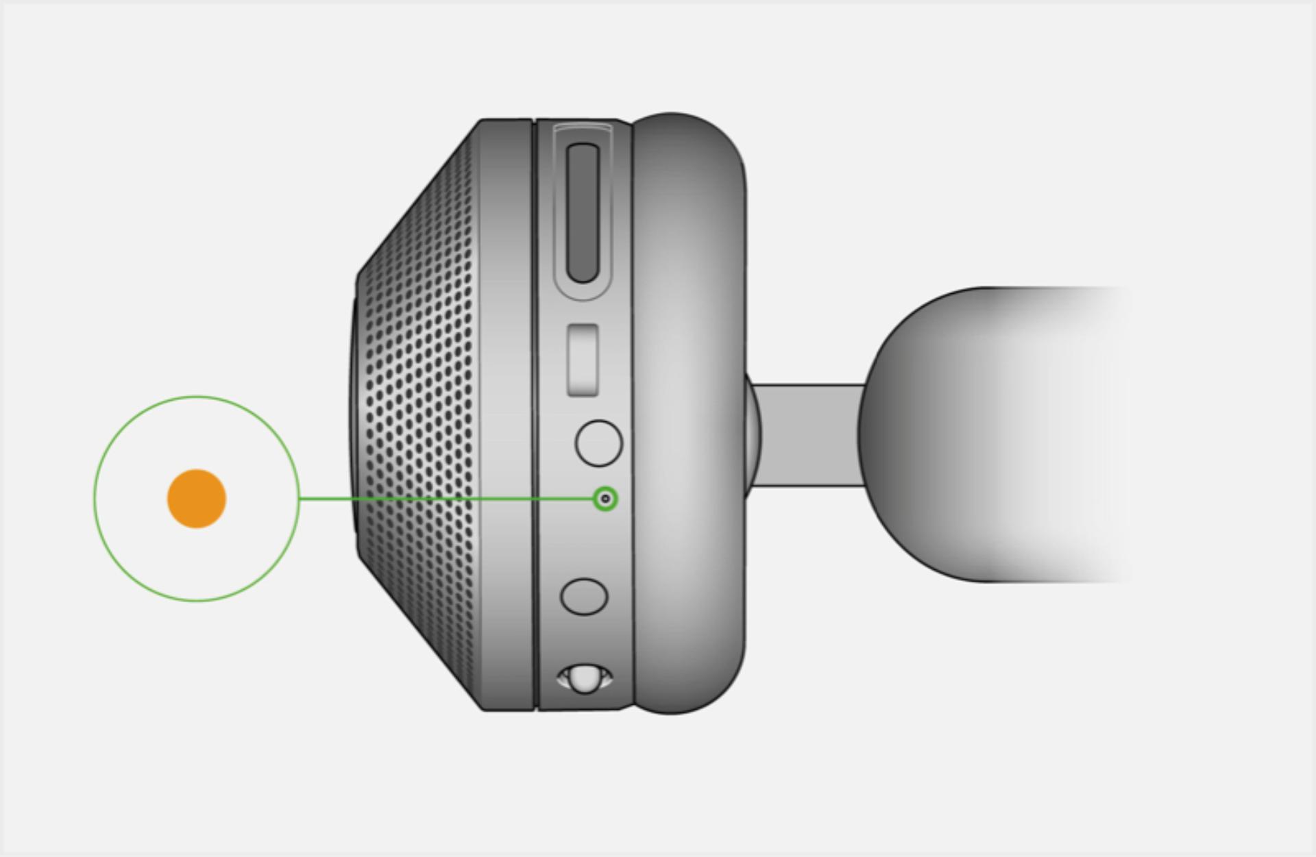 The amber LED indicates your battery is low.