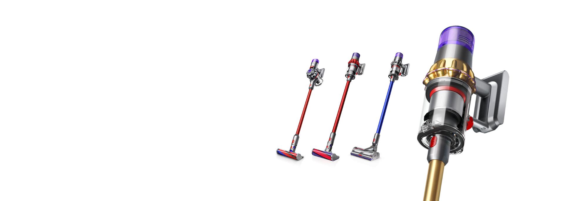 Range of cord-free vaccum cleaner