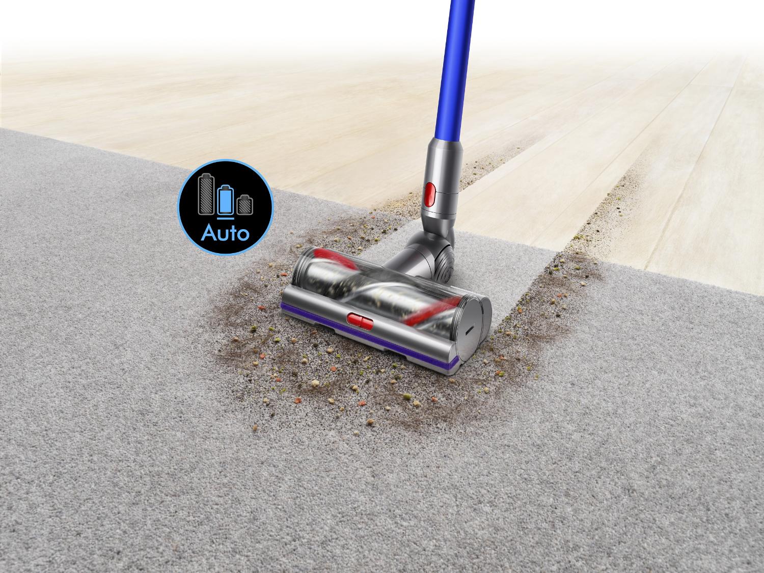 Tête d’aspirateur à couple élevé qui passe d’un plancher dur à un tapis