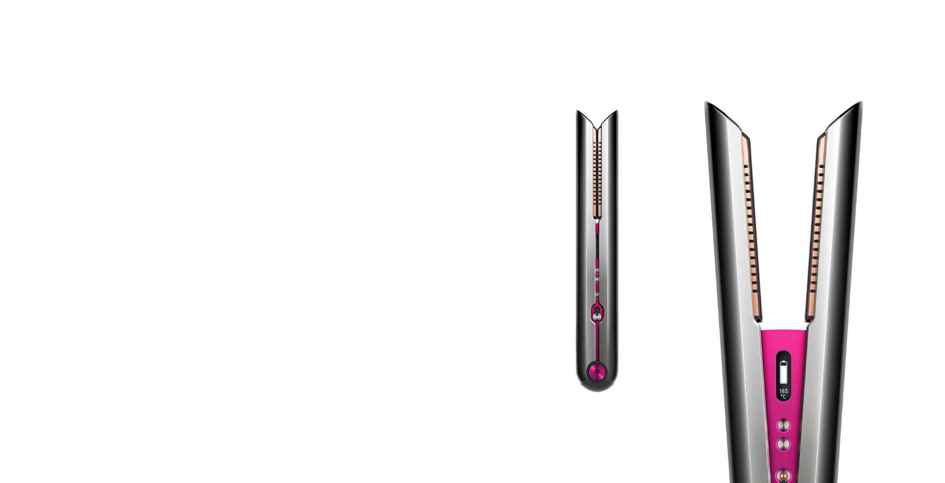 Front view of Dyson Corrale™ straightener.