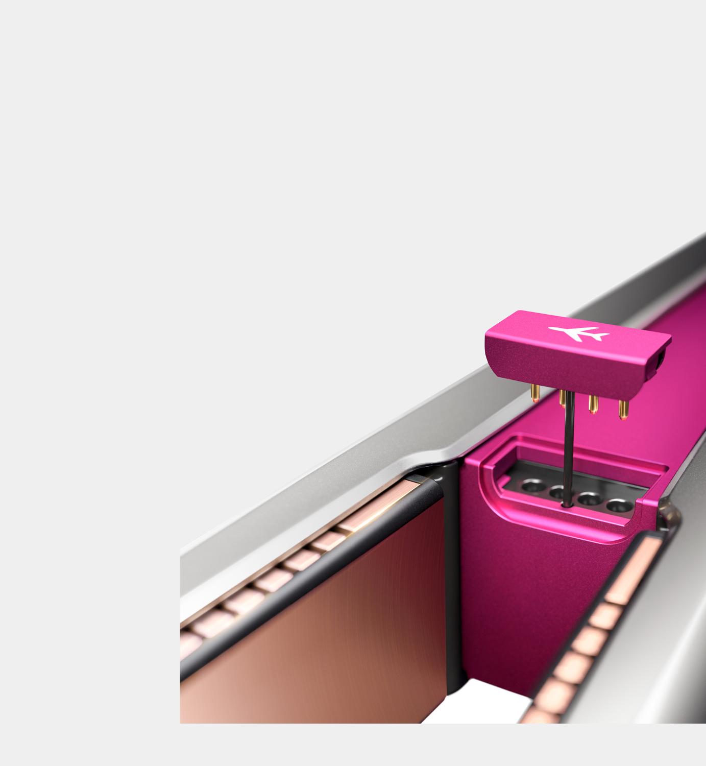 Close-up image of flight-ready tag