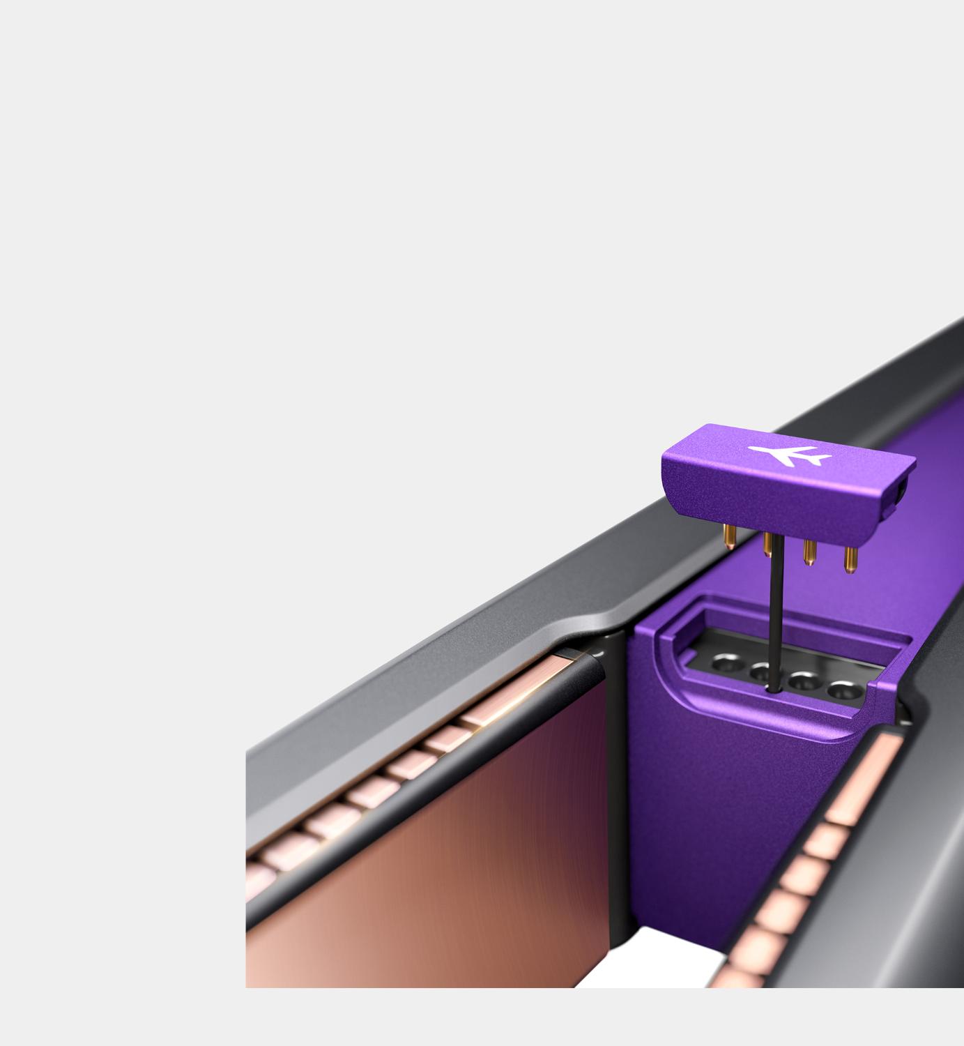 Close-up image of flight-ready tag