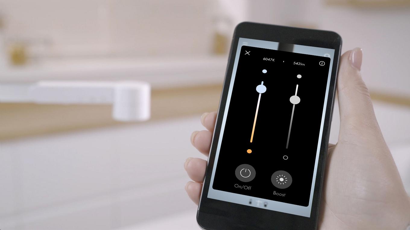 The Dyson Link app on a smartphone's screen