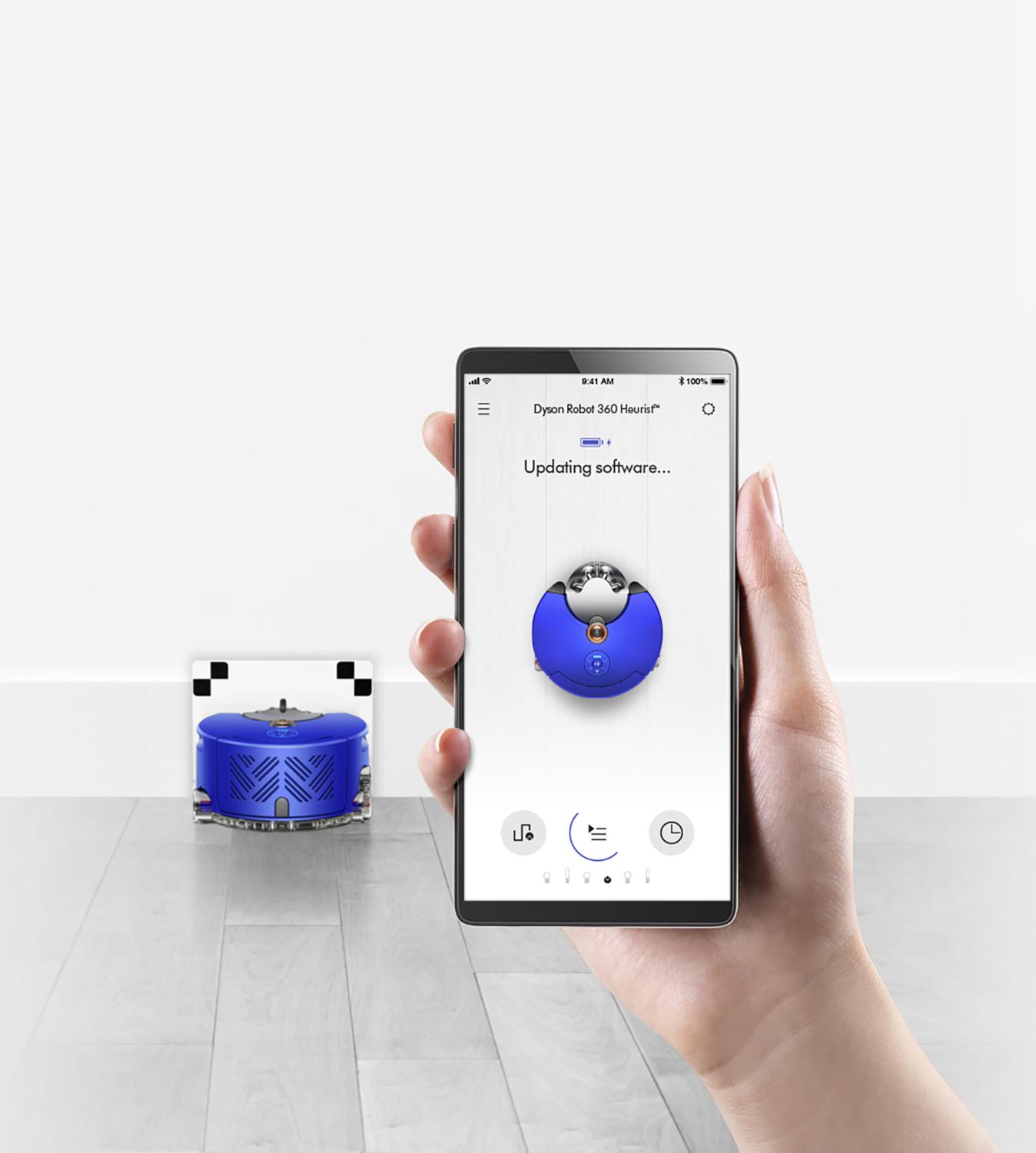 Controlling the Dyson 360 Heurist™ robot vacuum with your device
